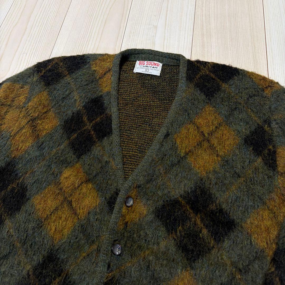 Z*P様 極上　60s モヘア　カーディガン　カートコバーン　チェック　PURI