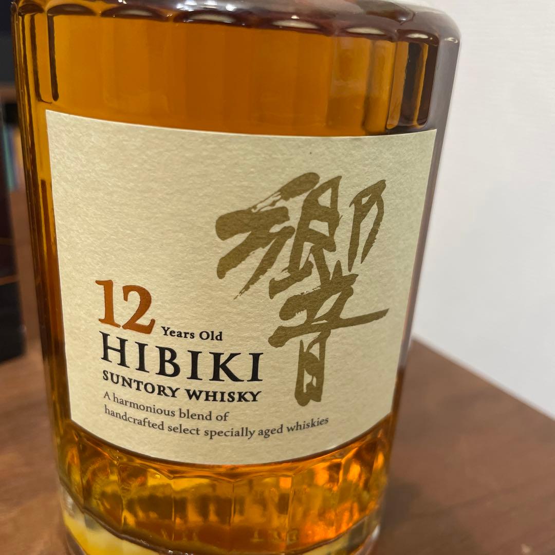 サントリーウイスキー　響12年　意匠ボトル　箱付き　未開封　500ml