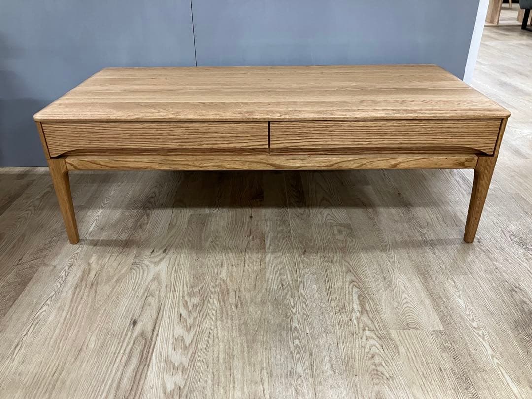 久和屋　ストリーム　リビングテーブル引出付　オーク