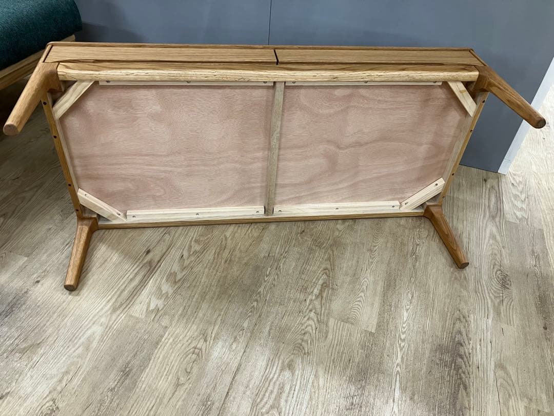 久和屋　ストリーム　リビングテーブル引出付　オーク