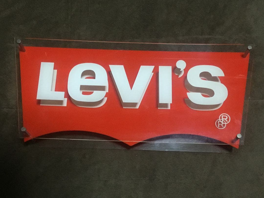 【貴重】Levi's リーバイス　店舗用　ディスプレイ看板　非売品　８０’s〜