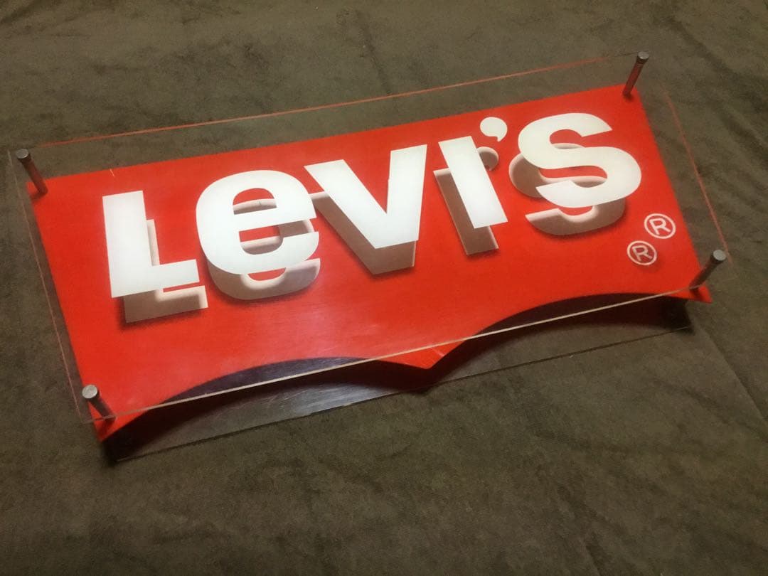 【貴重】Levi's リーバイス　店舗用　ディスプレイ看板　非売品　８０’s〜