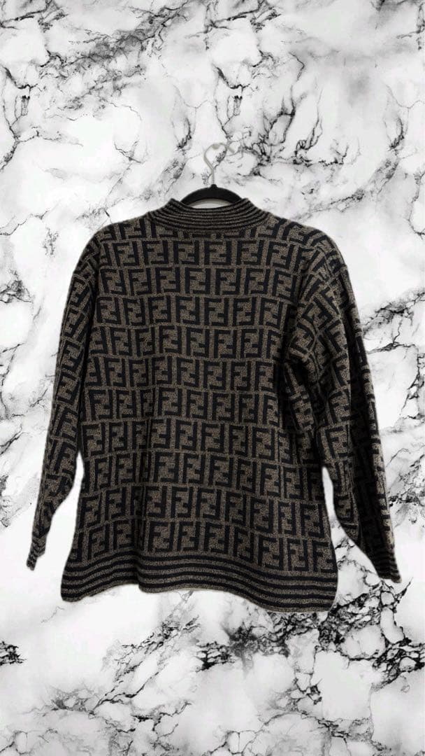 【ヴィンテージ】FENDI フェンディ ズッカ柄 ニット セーター