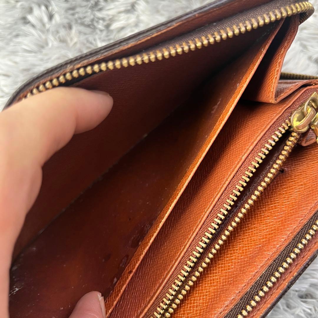 ルイヴィトン　ポルトモネジップ　モノグラムキャンバス　ラウンドファスナー