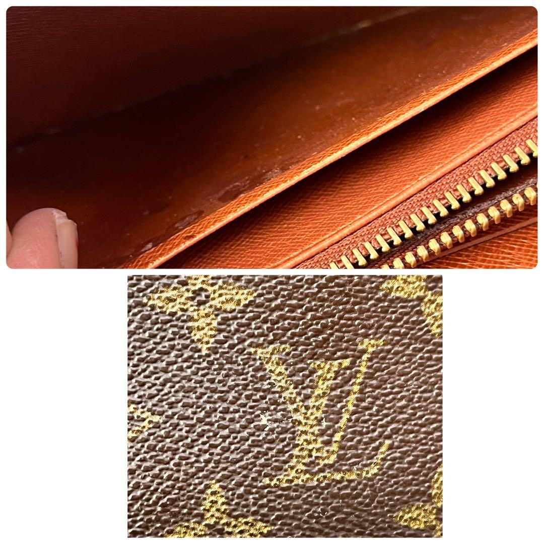 ルイヴィトン　ポルトモネジップ　モノグラムキャンバス　ラウンドファスナー