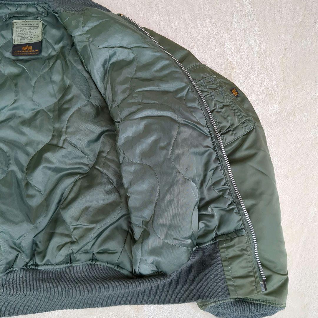 アルファ MA-1 フライトジャケット グランドクルー 短丈 USA製 90s