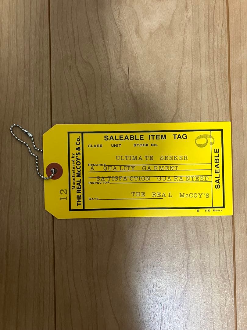 極美品　タグ付　THE REAL McCOY’S L-2 サイズ38 M