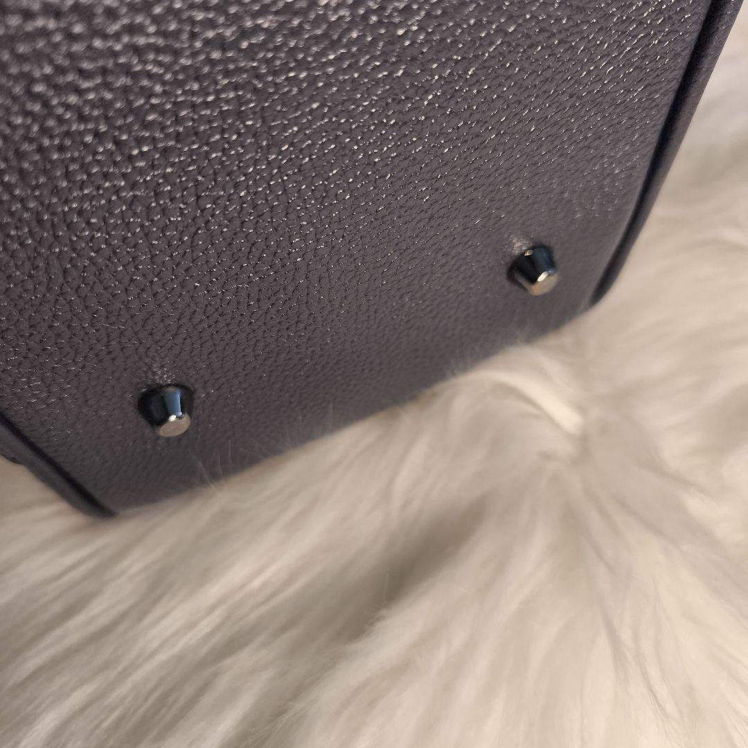 BLUE SINCERE　ビジネスバッグ　トート　レザー　紺色　A4可　肩掛け可