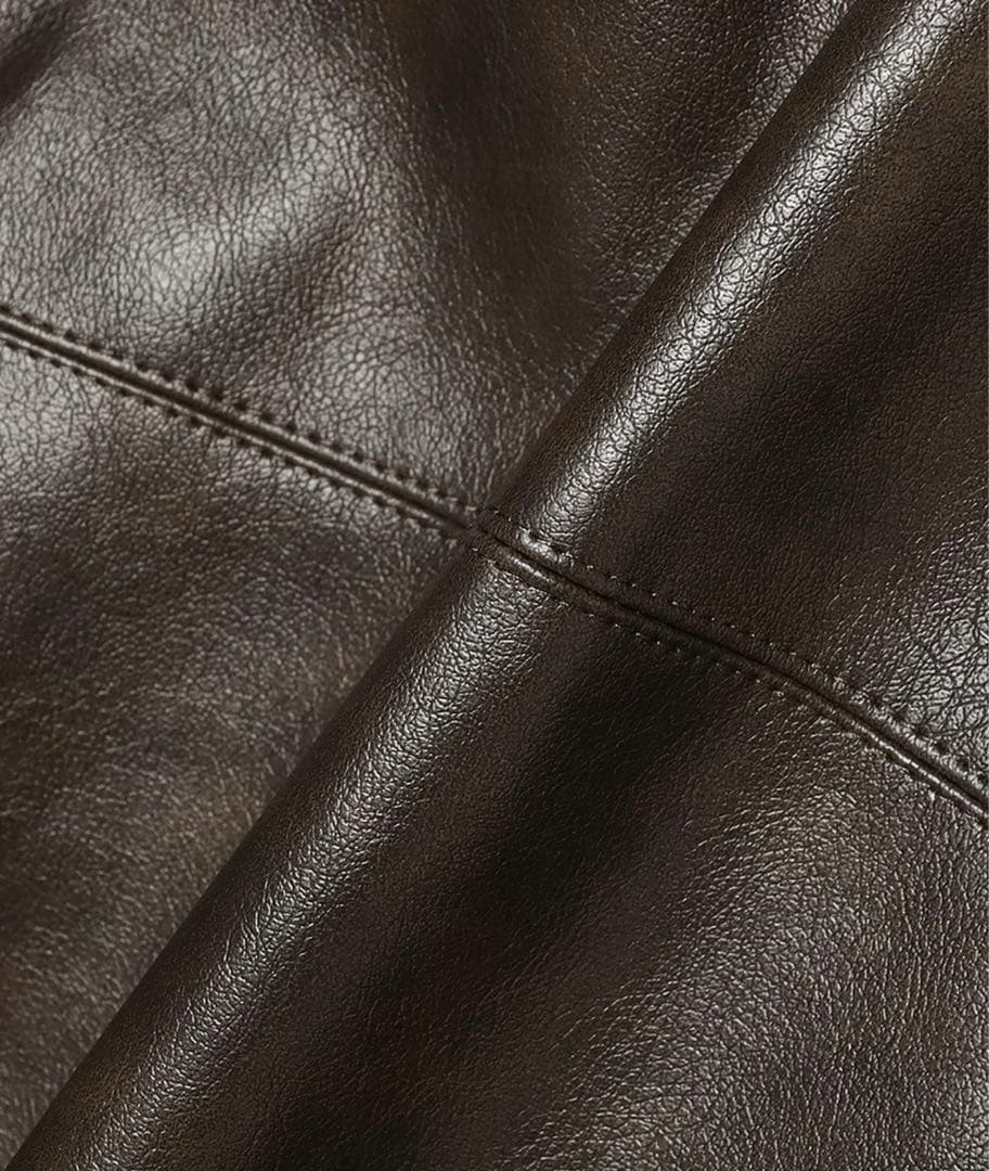 フェイクレザー　フライトジャケット