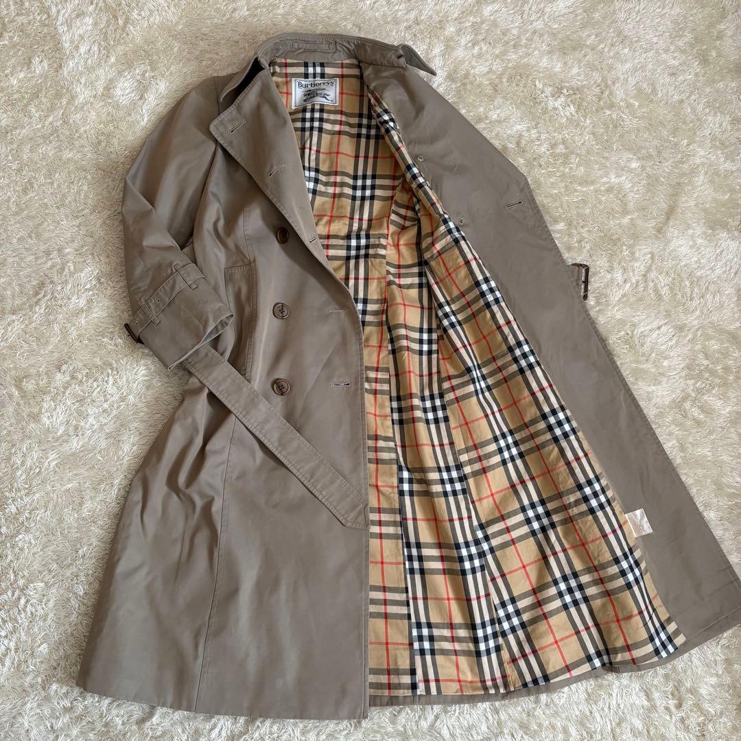 バーバリー　トレンチコートノバチェック ベルト S相当