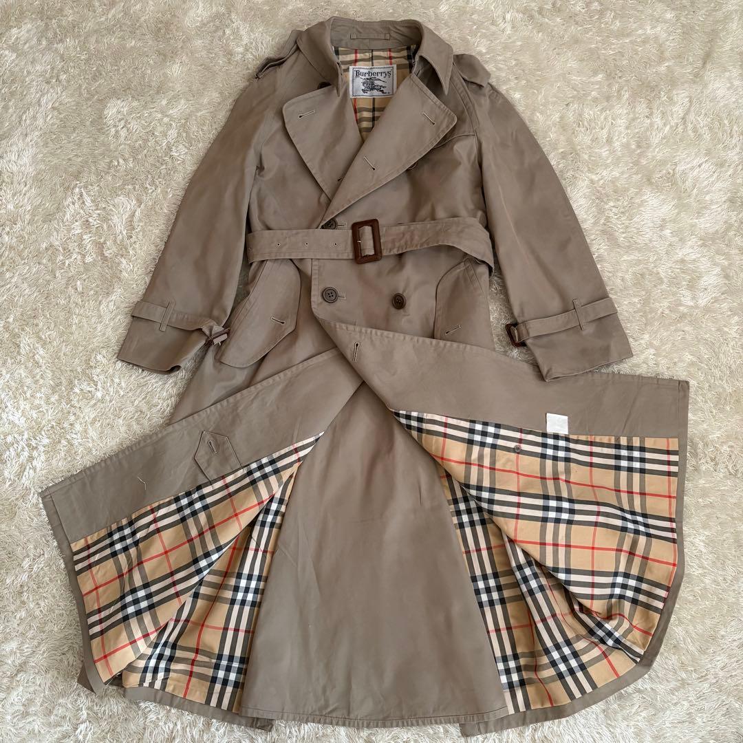 バーバリー　トレンチコートノバチェック ベルト S相当