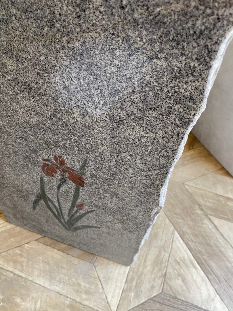 石の傘立て　御影石　石