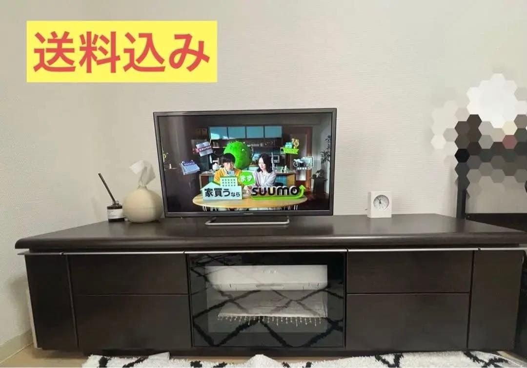 【送料込】美品：ニトリダークブラウン テレビ台(1月末まで出品)