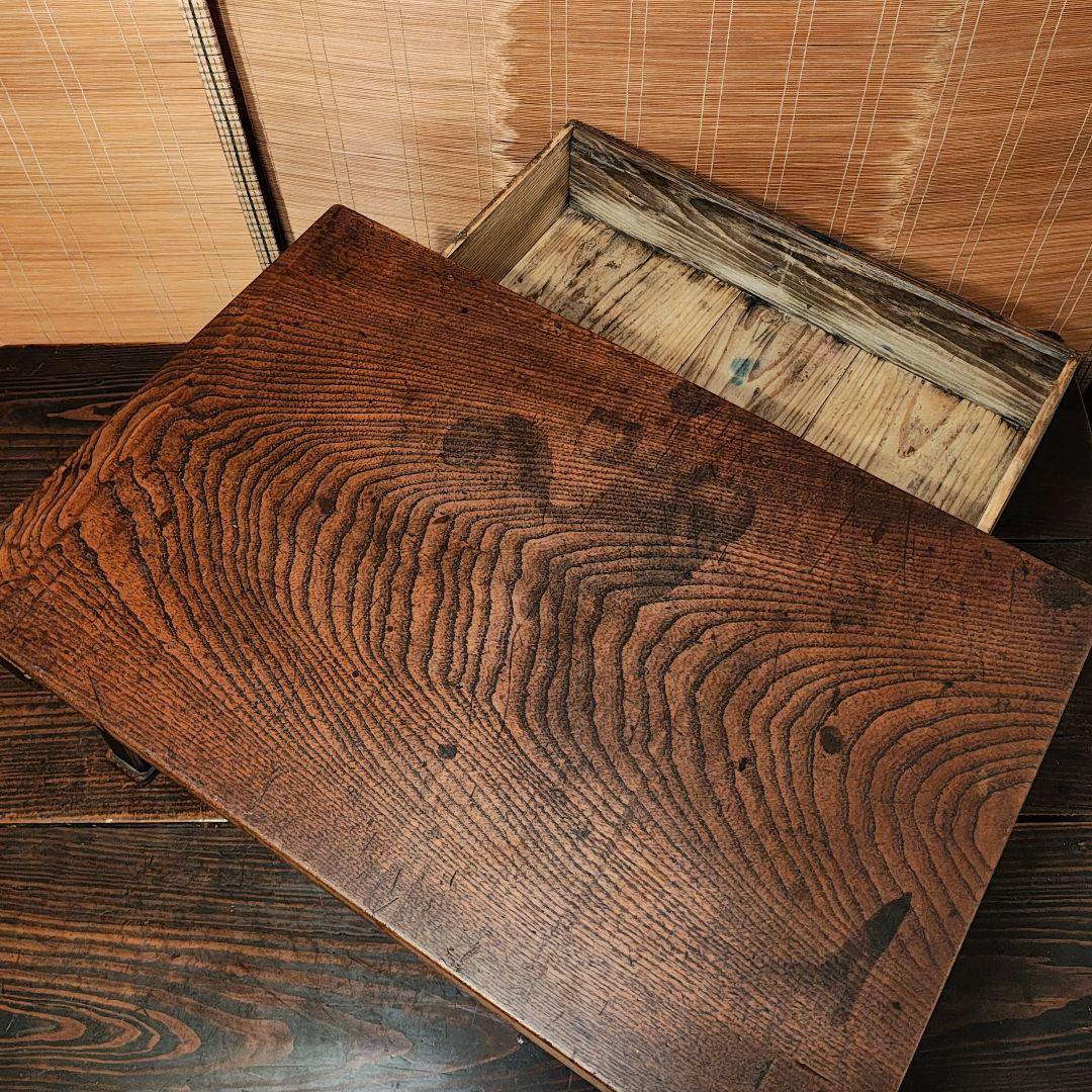 両引文机　小引き出し　座卓　ちゃぶ台　レトロ家具　　古家具