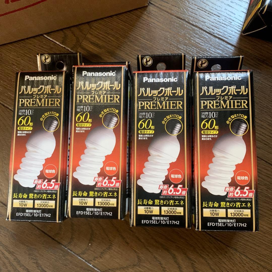 Panasonic パルックボール プレミア ４個セット 60形 E17 電球色