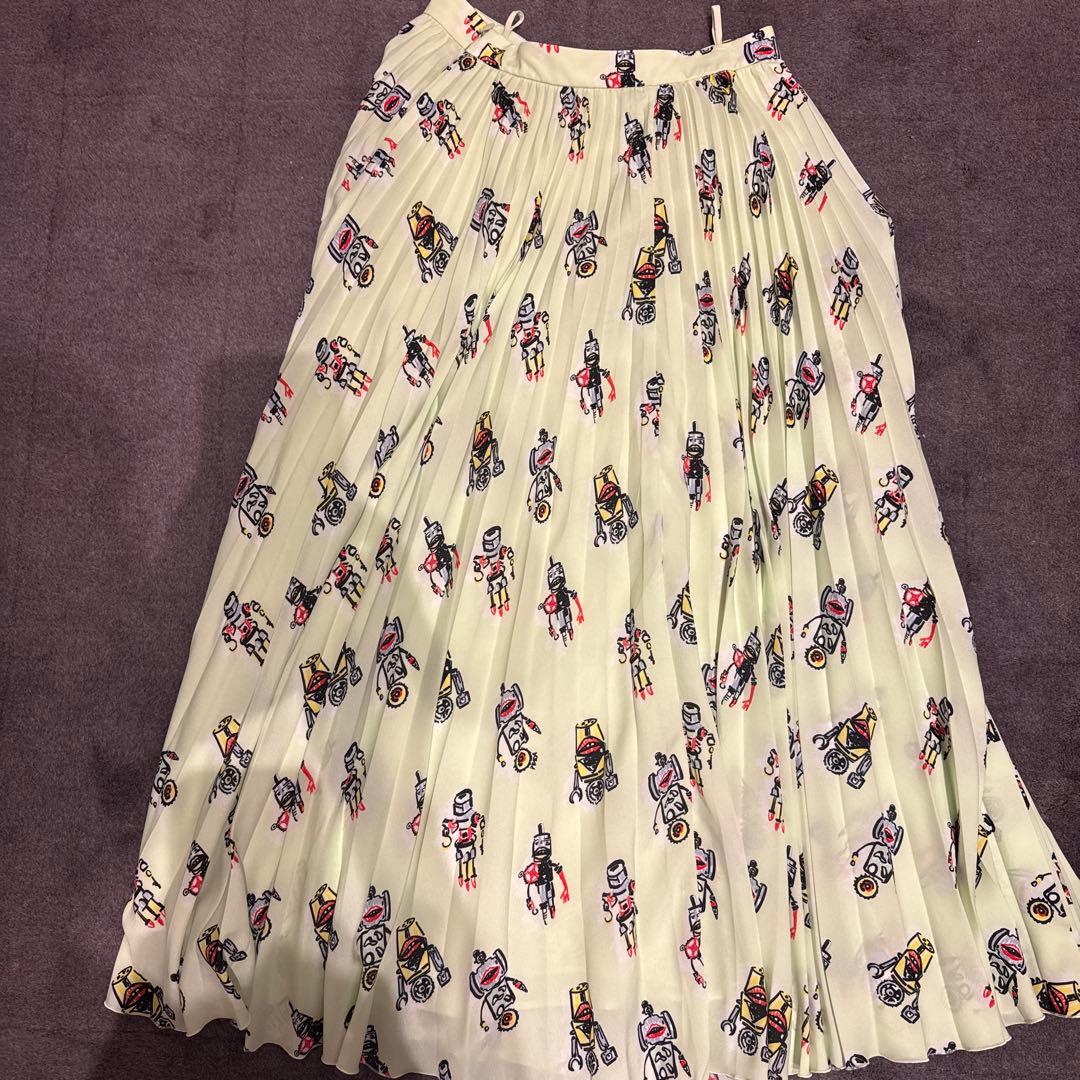 PRADA プラダロボット柄 プリーツスカート38