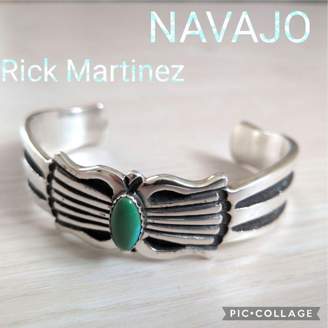 【良品】ナバホ／NAVAJO Rick Martinez バングル／ターコイズ