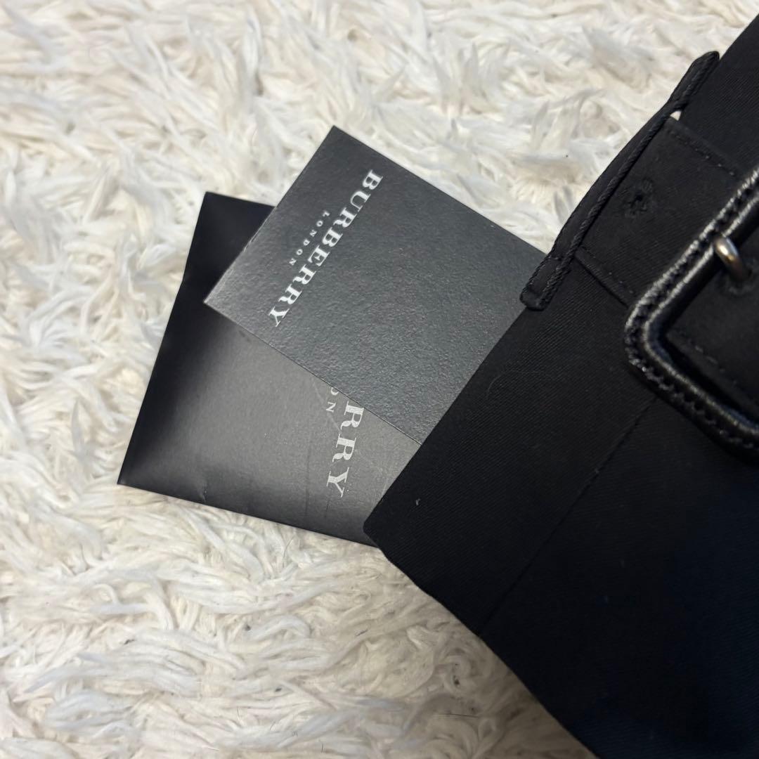 未使用級✨タグ付き✨バーバリーロンドン トレンチコート 40 黒 ノバチェック