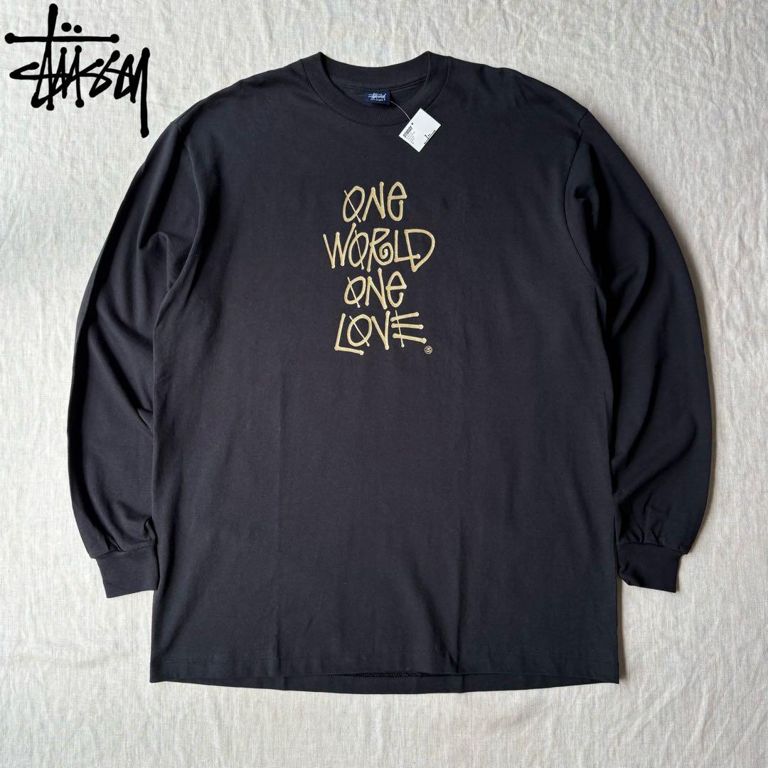 STUSSY ONE WORLD ONE LOVE ロングTシャツ 未使用