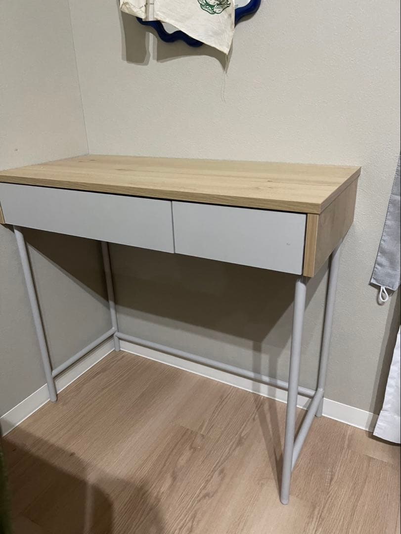 シンプルデザインデスク ナチュラルウッド