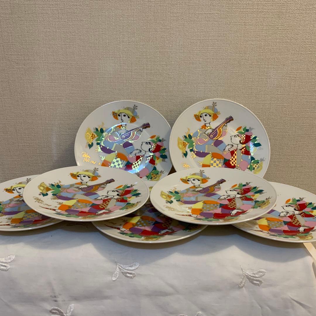 【未使用に近い】　ローゼンタール　プレート7枚 ビョルンビンブラッド　北欧　美品