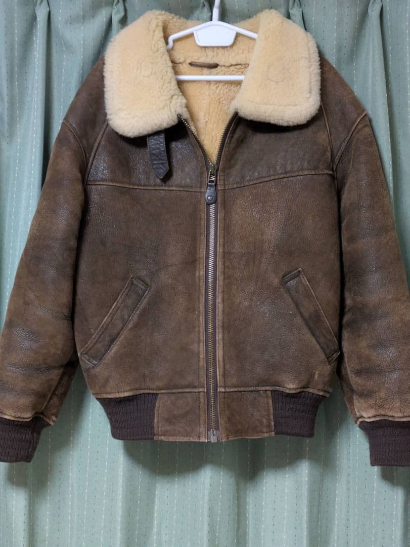 B-3フライトジャケット ムートン Wind ArmorウィンドアーマーLサイズ