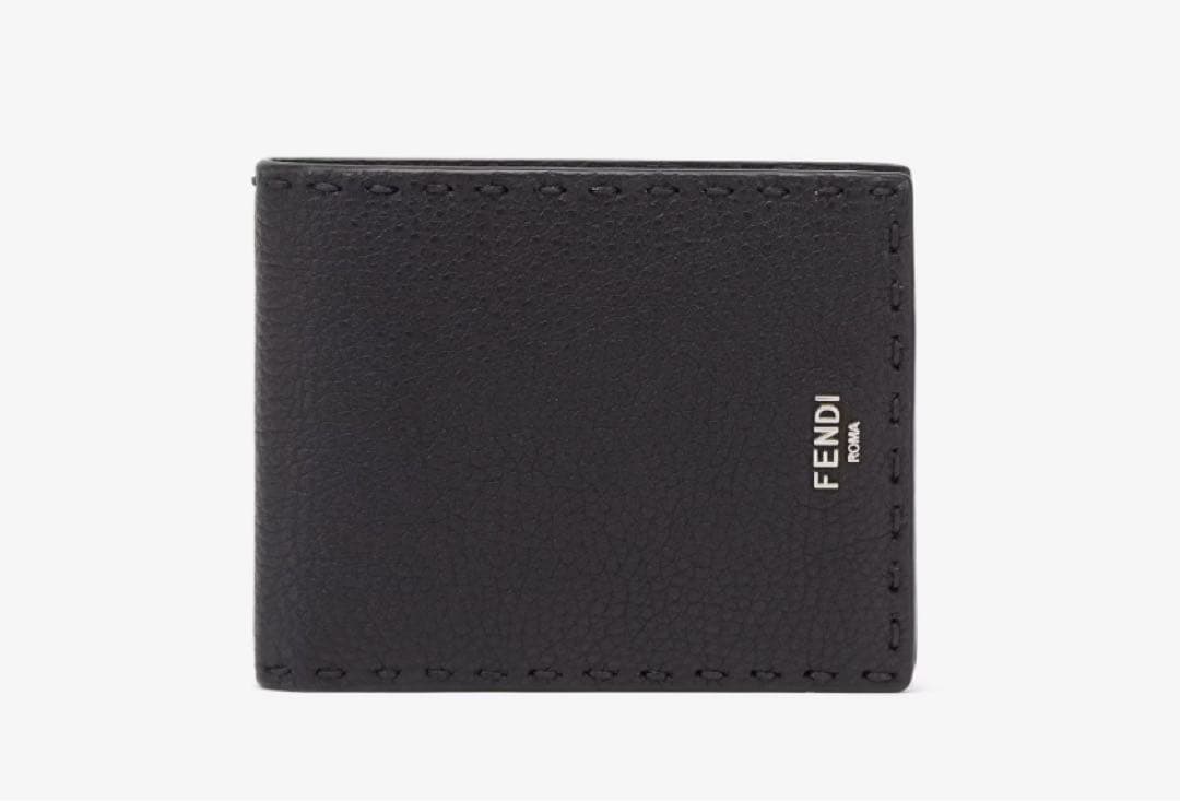 FENDI 二つ折り財布 黒 ケース付き セレリア 財布