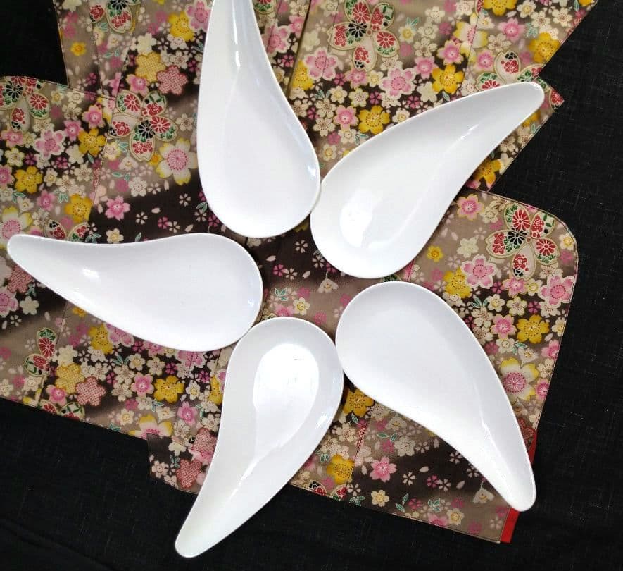 ♥豪華に高級ホテル演出⬛【オリジナルウエーブ長大皿演出セット】４種２組計６点