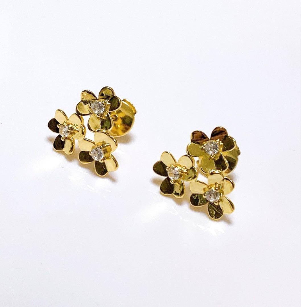 ブレイク様 YGフラワーピアス