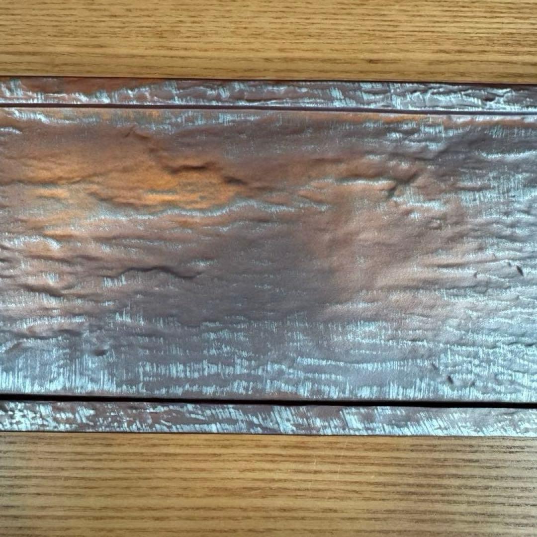 有田焼 李荘窯 錆銀彩 長角皿☆