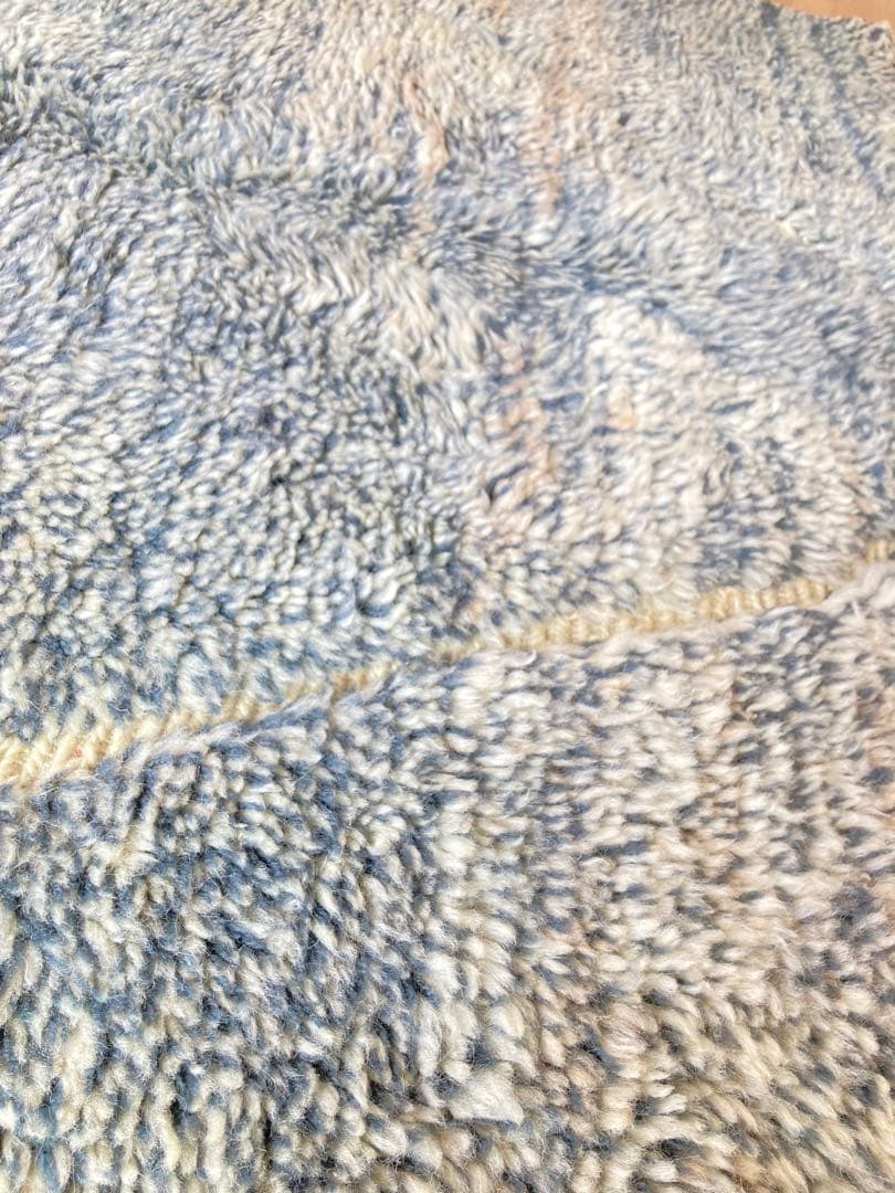 【新品美品】モロッコ ベニワレンラグ 手織り 一点物　ナチュラルインテリア