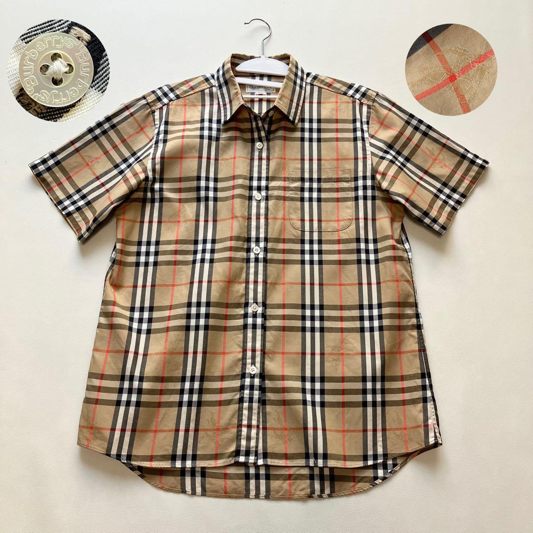 美品　BURBERRYS シャドーホース　シャツ　ノバチェック　Large
