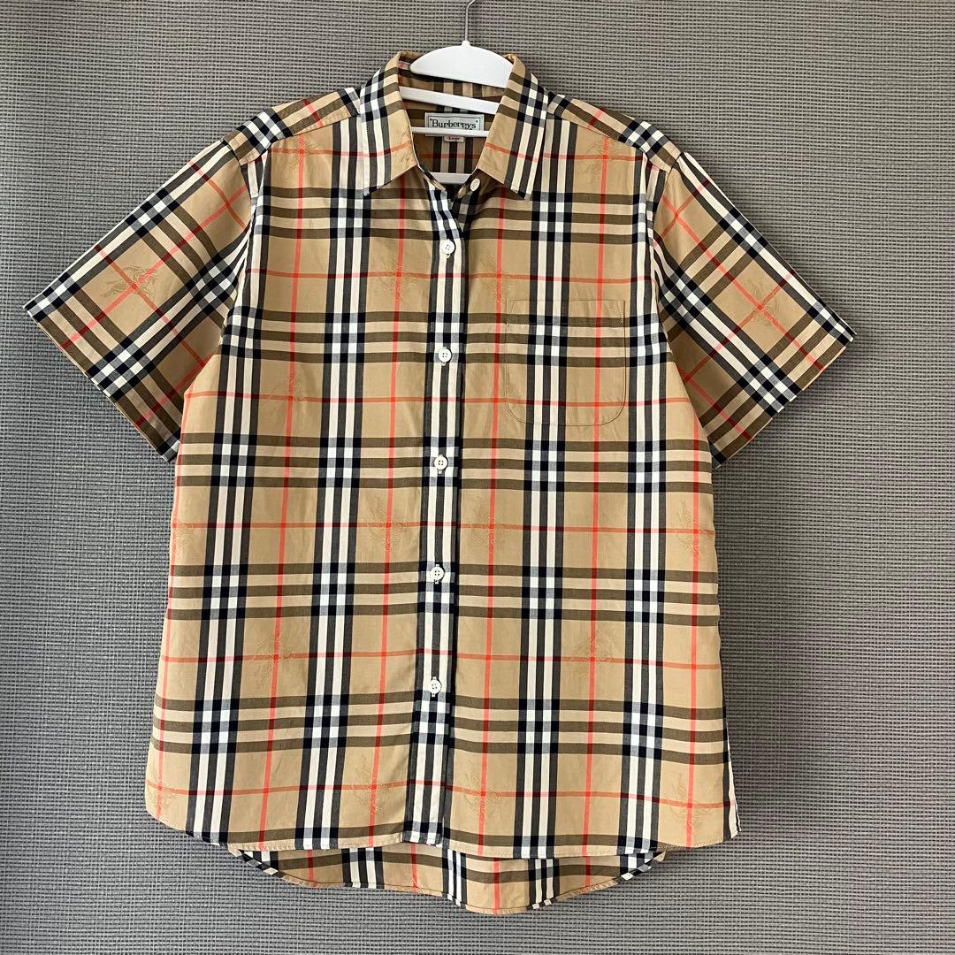 美品　BURBERRYS シャドーホース　シャツ　ノバチェック　Large