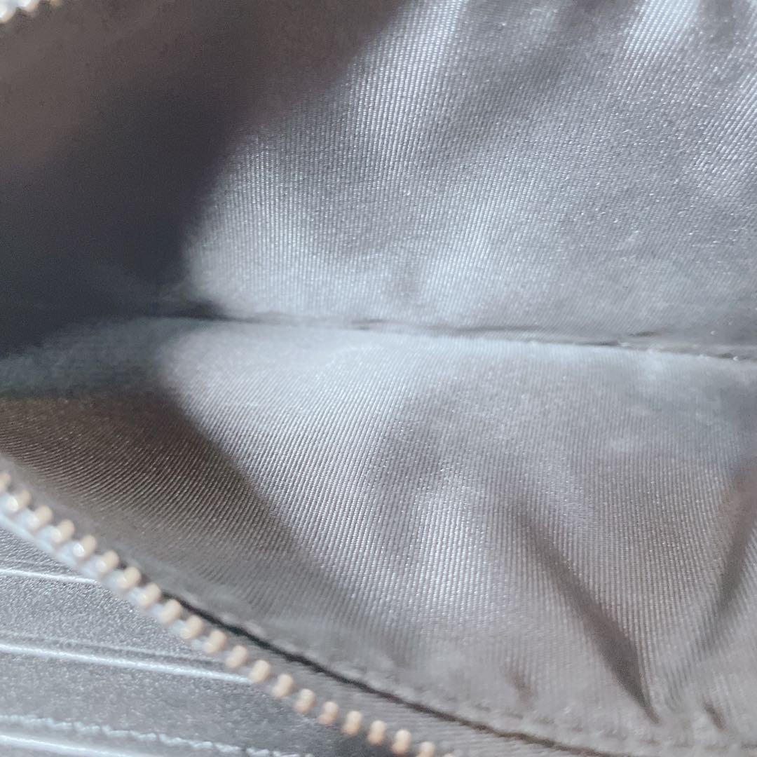 美品　ポロラルフローレン　ラウンドファスナー　長財布　レザー　ポロベア　スキー