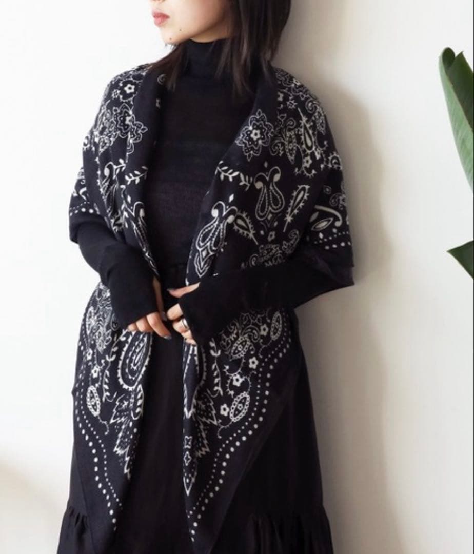 マニプリコットンシルクストール120 カレイドバンダナ