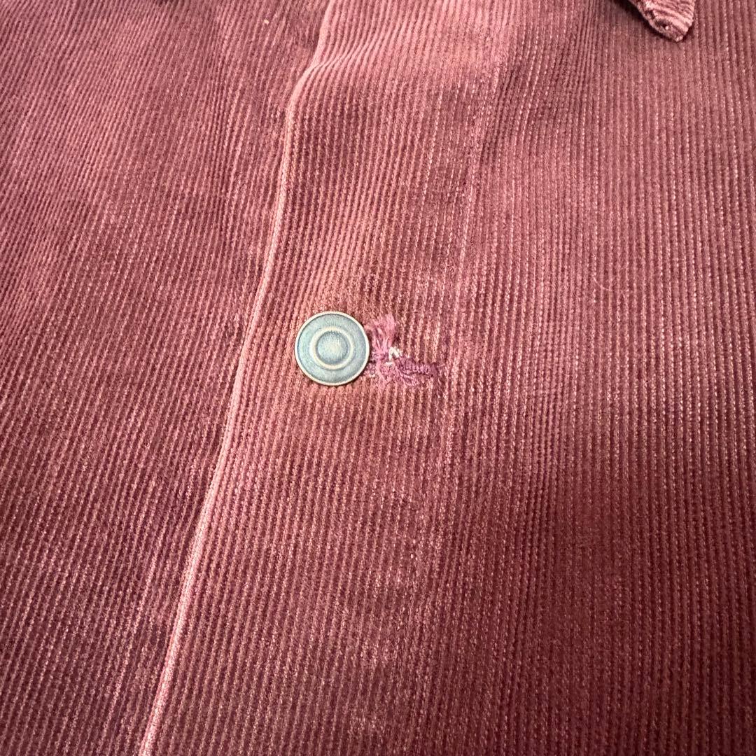 ANDFAMILY サマーコーデュロイジャケット バーガンディ　刺繍