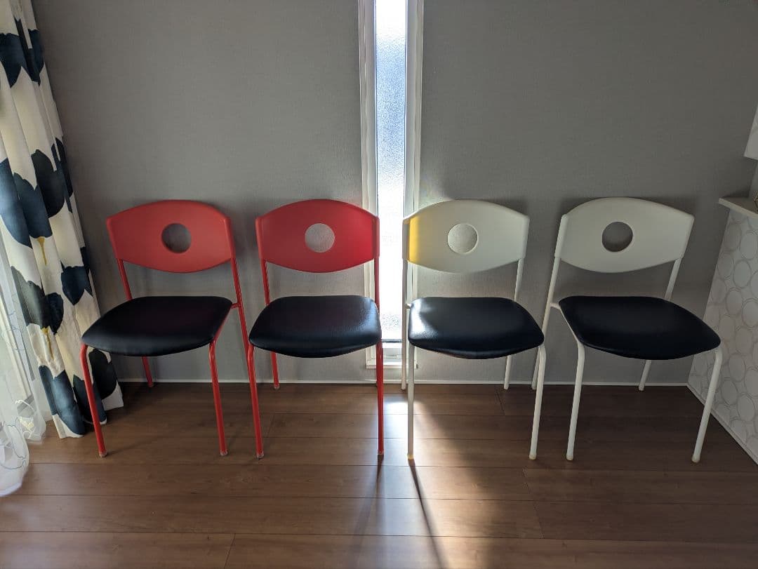 【OLD IKEA】イケア STOLJAN ストルヤン 2脚セット レッド