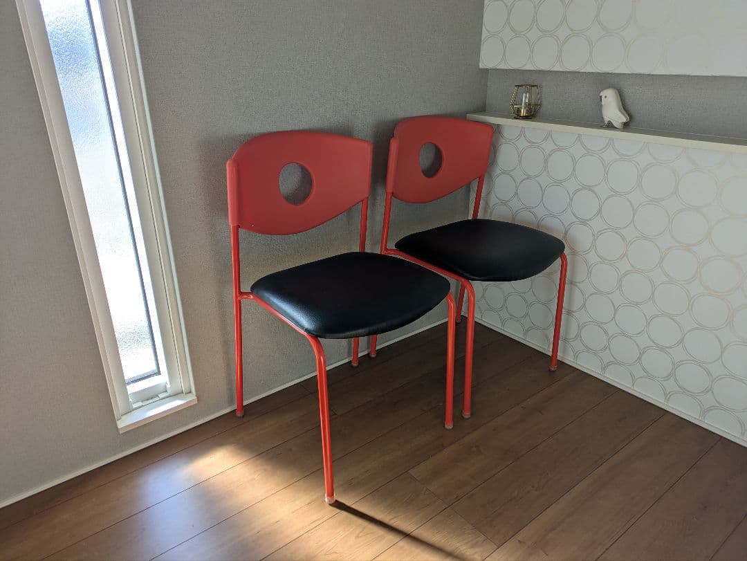 【OLD IKEA】イケア STOLJAN ストルヤン 2脚セット レッド
