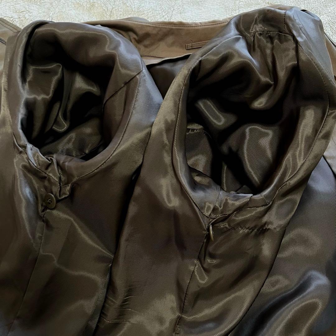 TOMORROWLAND シルク混 トレンチコート 48 光沢感 シルク30%