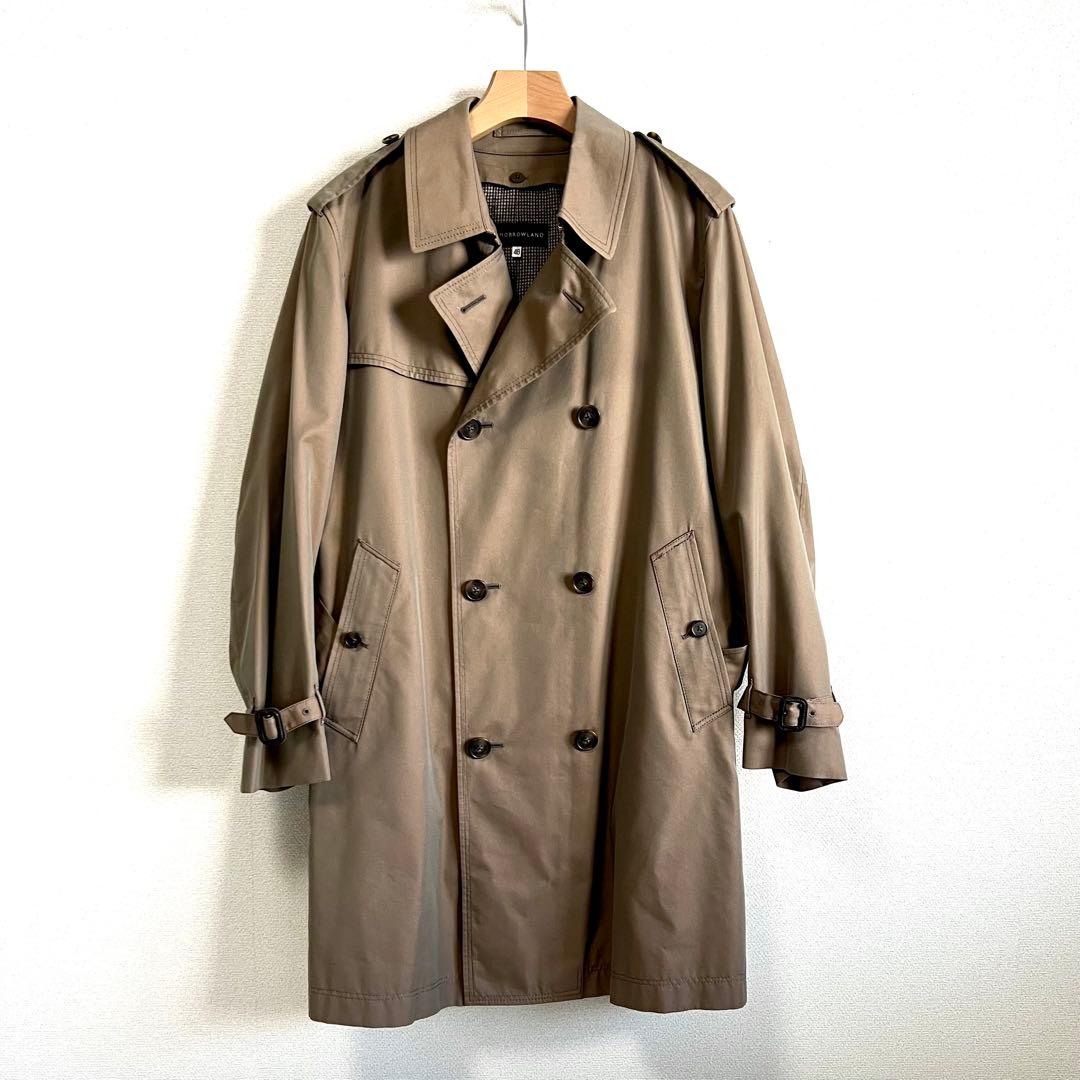 TOMORROWLAND シルク混 トレンチコート 48 光沢感 シルク30%