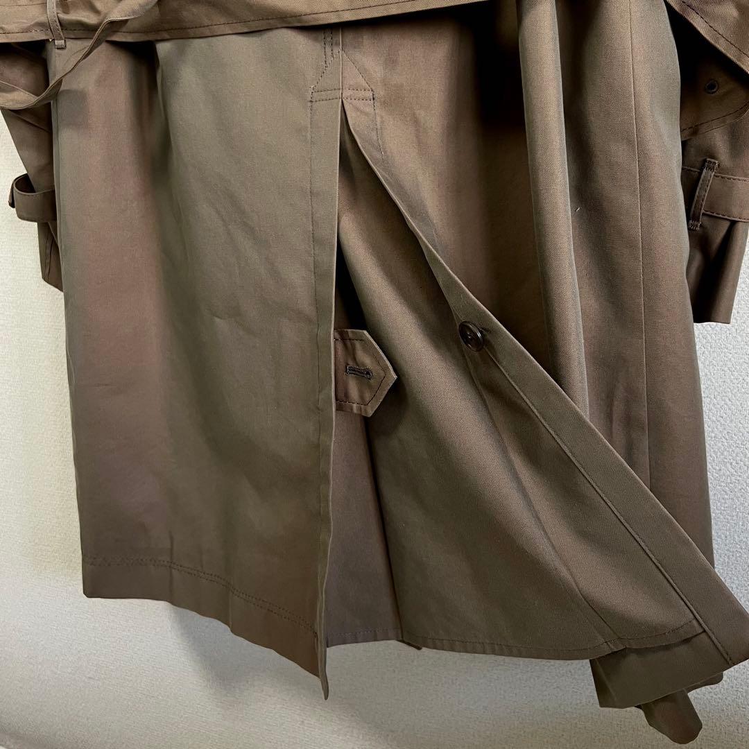 TOMORROWLAND シルク混 トレンチコート 48 光沢感 シルク30%