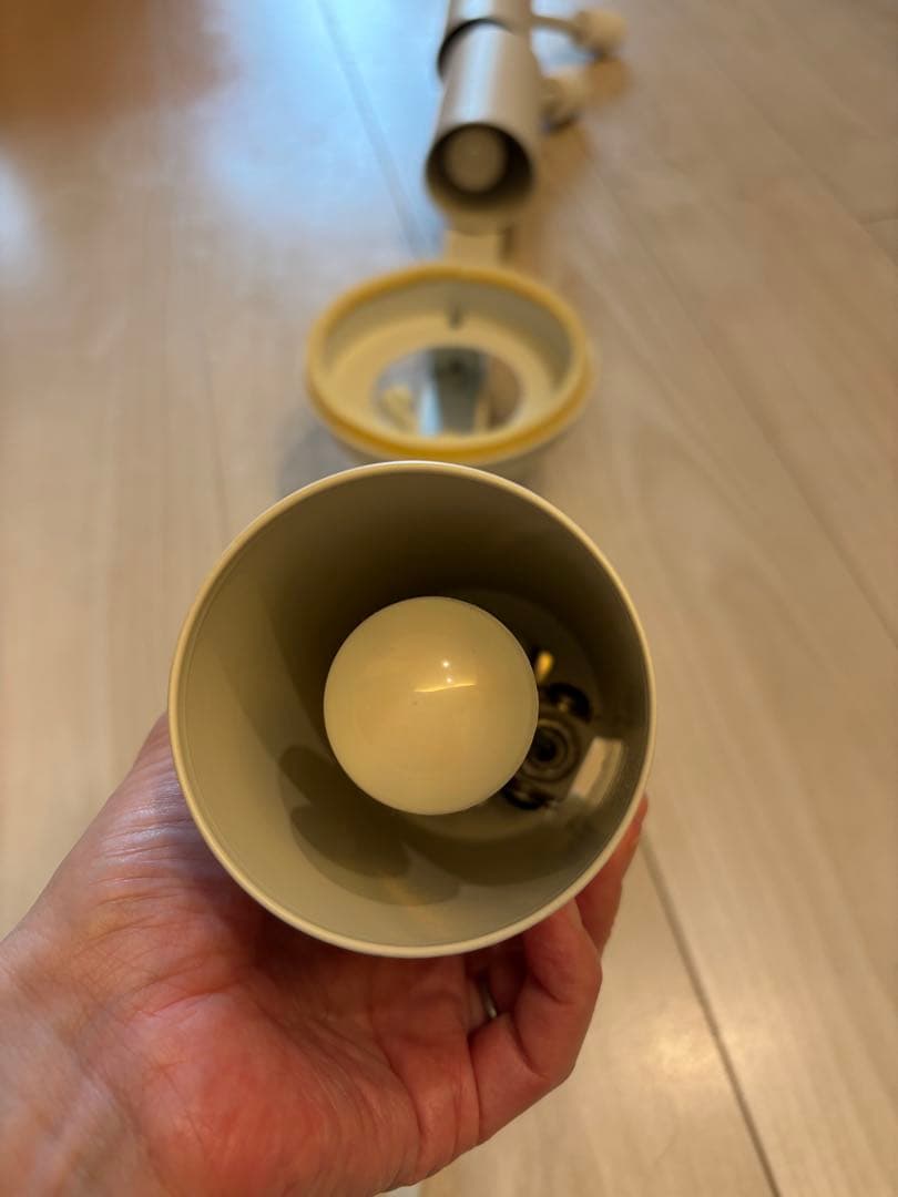 無印良品　LEDスポットライト　小ホワイト　取り扱い説明書、L EDライト付き