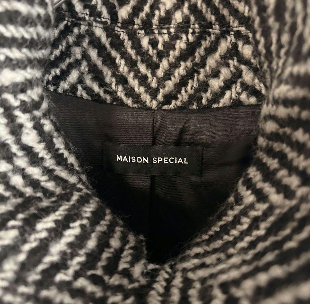 MAISON SPECIALコート38　ツイード