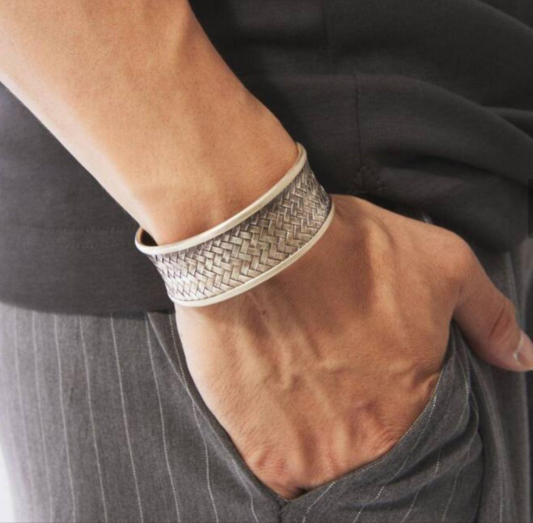 カレンシルバー　バングル　ハンドメイド