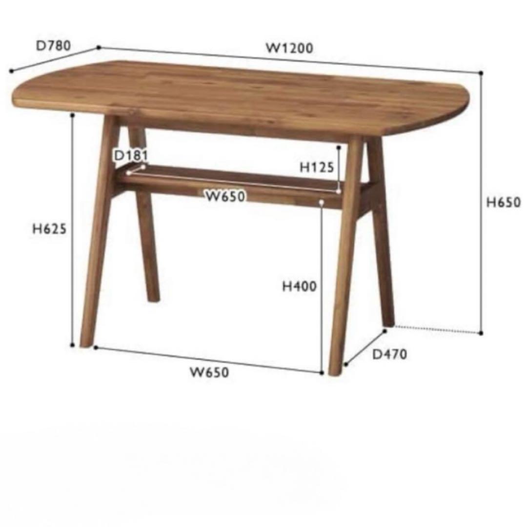 ハルHR825 ②/3 unico SWELLA テーブル　セット販売のみ