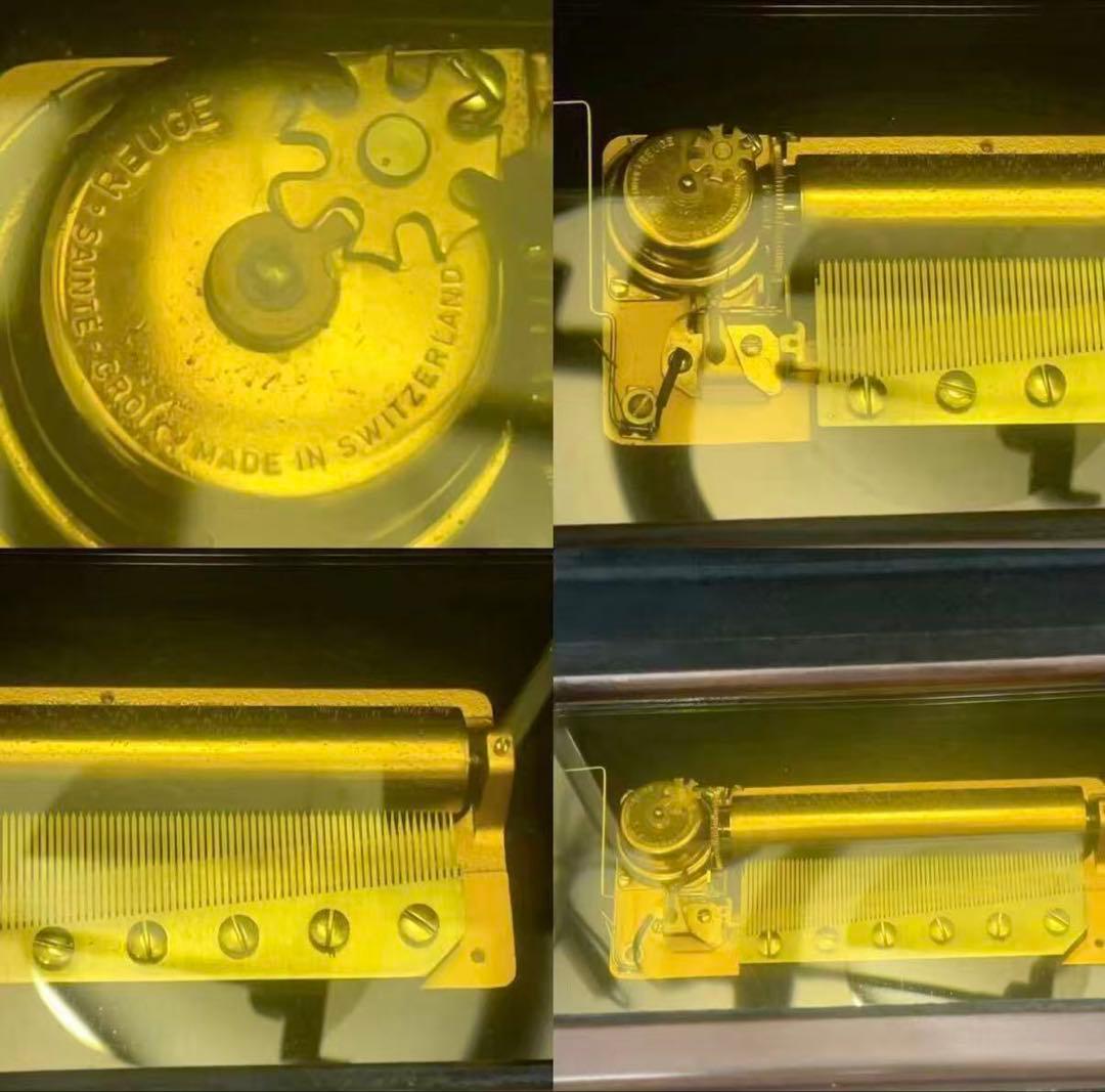 厳選希少作 REUGE リュージュ 72弁 オルゴール カポディモンテ 七宝浮彫