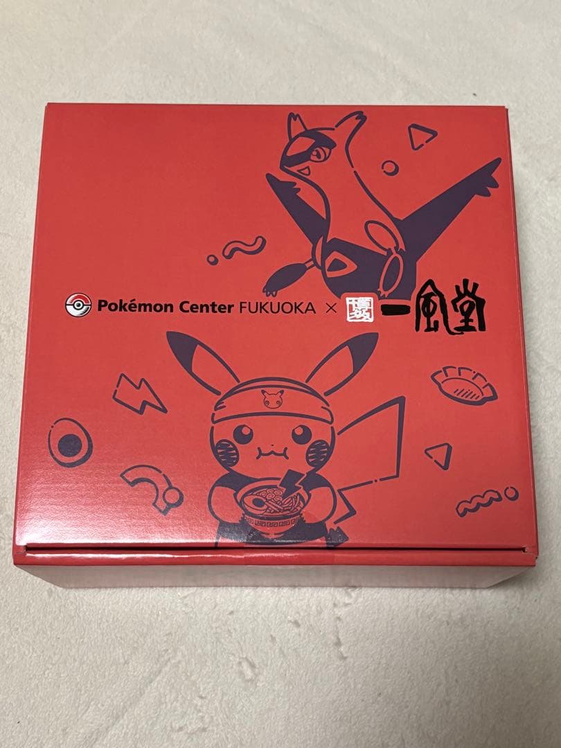 ポケモンセンターフクオカ　福岡一風堂　有田焼どんぶり赤丸