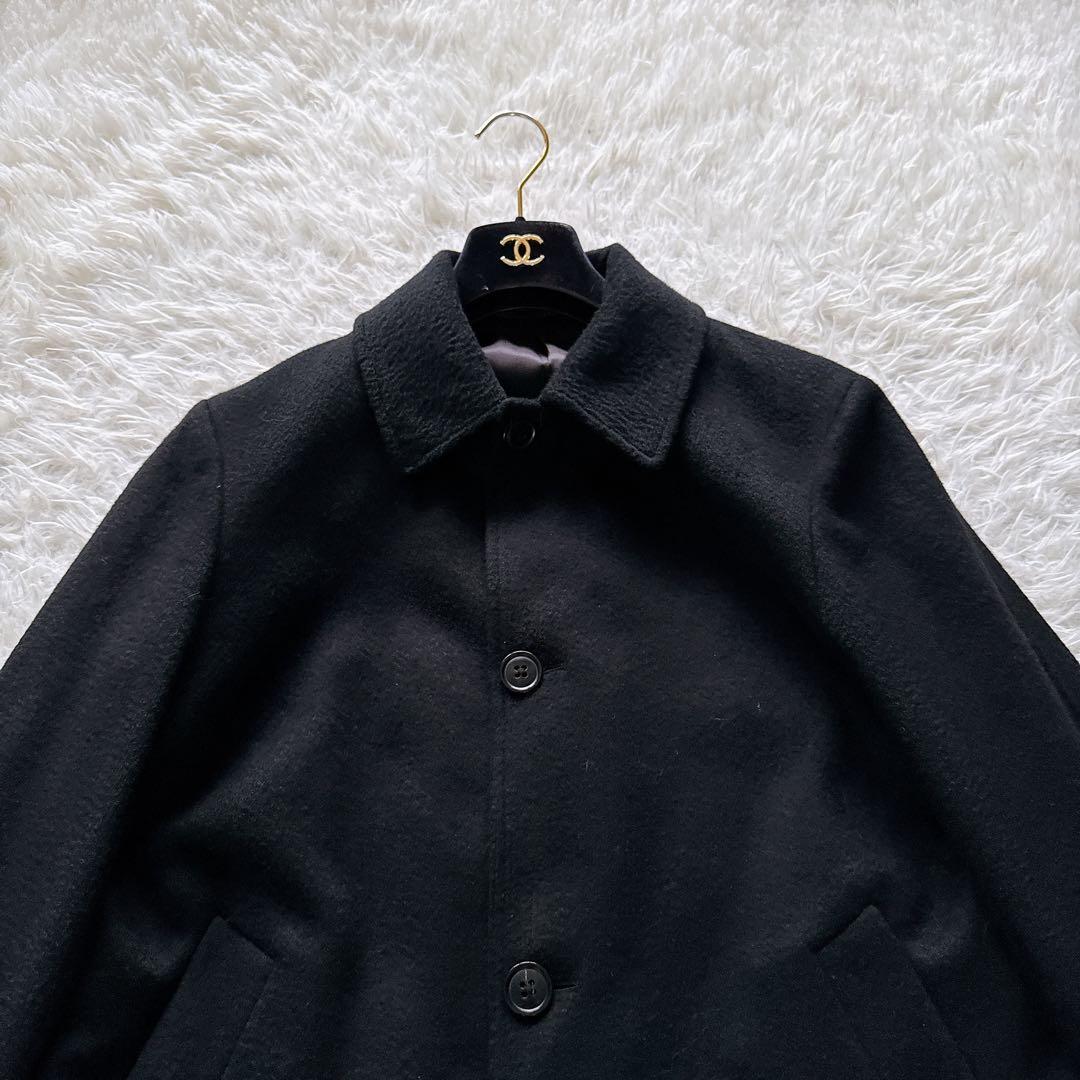 【Paul Smith】カシミヤ100% ステンカラーコート 黒 M 現行タグ