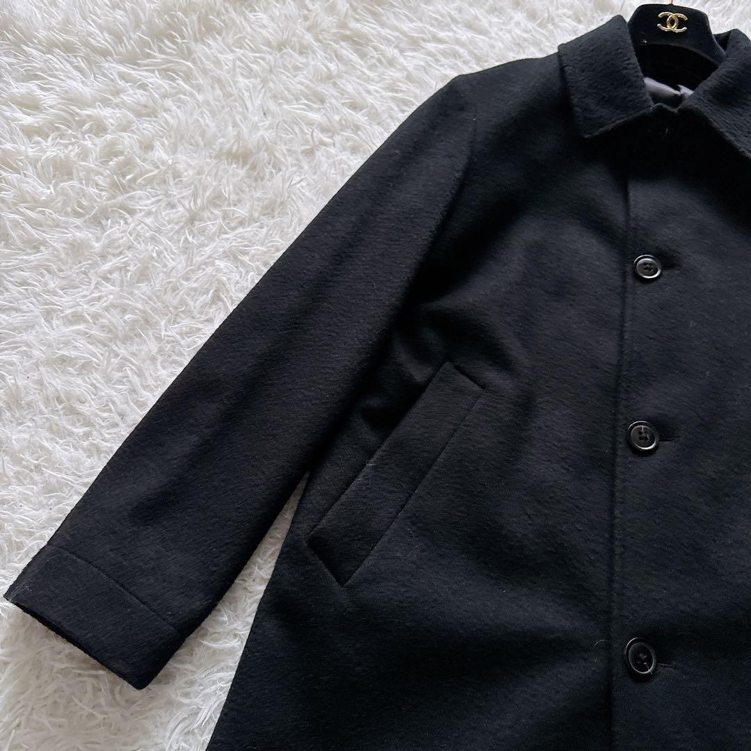 【Paul Smith】カシミヤ100% ステンカラーコート 黒 M 現行タグ