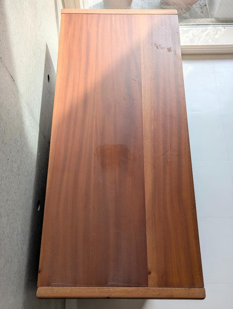 上質デザインの輸入木製 籐 キャビネット 海外品 希少